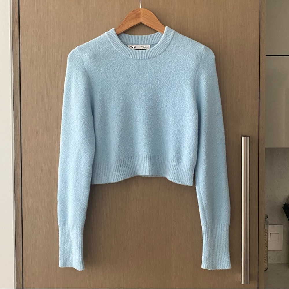 Zara soft knit crew neck sweater